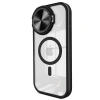 İphone 15 Pro Max Kılıf Teleskop Lens Magsafe Silikon Kapak - Siyah