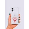 iPhone 16 Kartlıklı Aşk Sinyali Desenli Kılıf