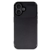 İphone 16 Kılıf Auto Focus Karbon Kapak - Siyah