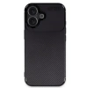 İphone 16 Kılıf Auto Focus Karbon Kapak - Siyah