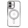İphone 16 Kılıf Joke Simli Magneticsafe Kılıf - Gri
