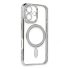 İphone 16 Kılıf Joke Simli Magneticsafe Kılıf - Gümüş
