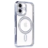 İphone 16 Kılıf Joke Simli Magneticsafe Kılıf - Mavi