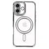 İphone 16 Plus Kılıf Joke Simli Magneticsafe Kılıf - Gri