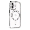 İphone 16 Plus Kılıf Joke Simli Magneticsafe Kılıf - Gri