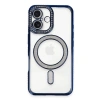 İphone 16 Plus Kılıf Joke Simli Magneticsafe Kılıf - Lacivert