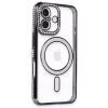 İphone 16 Plus Kılıf Joke Simli Magneticsafe Kılıf - Siyah