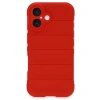İphone 16 Plus Kılıf Optimum Silikon - Kırmızı