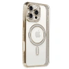 İphone 16 Pro Kılıf Joke Simli Magneticsafe Kılıf - Gold