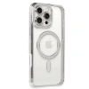 İphone 16 Pro Kılıf Joke Simli Magneticsafe Kılıf - Gümüş