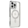 İphone 16 Pro Kılıf Joke Simli Magneticsafe Kılıf - Gümüş
