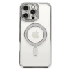 İphone 16 Pro Kılıf Joke Simli Magneticsafe Kılıf - Gümüş