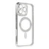 İphone 16 Pro Kılıf Joke Simli Magneticsafe Kılıf - Gümüş
