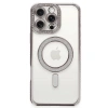 İphone 16 Pro Kılıf Joke Simli Magneticsafe Kılıf - Pembe
