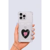 iPhone 16 Pro Max Kartlıklı Vinly Desenli Kılıf