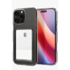 İphone 16 Pro Max Kılıf Kart Şeffaf Silikon - Şeffaf