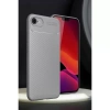 İphone 16e Kılıf Auto Focus Karbon Kapak - Gri