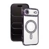 İphone 17 Air Joke Simli Magneticsafe Kılıf - Derin Mor