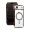 İphone 17 Air Joke Simli Magneticsafe Kılıf - Gold