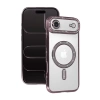 İphone 17 Air Joke Simli Magneticsafe Kılıf - Pembe