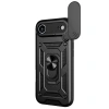 İphone 17 Air Pars Lens Yüzüklü Silikon - Siyah