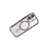 İphone 17 Joke Simli Magneticsafe Kılıf - Pembe