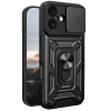 İphone 17 Pars Lens Yüzüklü Silikon - Siyah