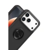 İphone 17 Pro Max Montreal Yüzüklü Silikon Kapak - Siyah