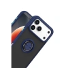 İphone 17 Pro Montreal Yüzüklü Silikon Kapak - Lacivert