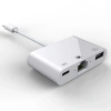 İPhone/İPad 3İN1 Ethernet RJ45 Ve Usb Kamera Adaptörü NK107-(5775)
