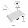İPhone İPad P32 Hdmi Vga Av Audio Dönüştürücü Adaptör-(5775)