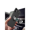İphone Xs Max Kılıf Range Yüzüklü Silikon - Siyah