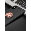 İphone Xs Max Kılıf Range Yüzüklü Silikon - Siyah-gold