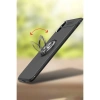 İphone Xs Max Kılıf Range Yüzüklü Silikon - Siyah-kırmızı