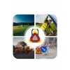 Işıklı Üçgen Reflektör Led Projektör Acil Durum Feneri Flaşör 500 Lümen