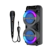Kablosuz Bluetooth Hoparlör LED Işıklı USB ve TF Kart Destekli