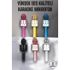 Kablosuz Bluetooth Karaoke Mikrofon USB ve AUX Girişli Yüksek Ses Kalitesi