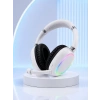 Kablosuz Bluetooth Mikrofonlu Beyaz Kulaklık  RGB Işıklı
