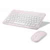 Kablosuz Bluetooth Smart Klavye Mouse Seti Şarjlı 1600 Dpi Pembe HDX2508P