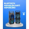 Kablosuz LED Işıklı Bluetooth Hoparlör – FM Radyolu Mikrofon Girişli