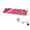 Kablosuz Mekanik Gaming Klavye Rgb Blue Switch 95 Tuş - Kırmızı Beyaz MF1705R