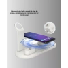 Kablosuz Şarj İstasyonu 4’ü 1 Arada iPhone Watch ve AirPods Uyumlu