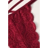 Kadın Bordo Dantel Sütyen Külot Takımı H110346