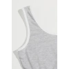 Kadın Gri Askılı Crop Top ve Şortlu Gecelik Takım H110559