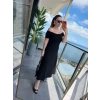 Kadın Madonna Yaka Midi Boy Modal Elbise