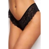 Kadın Siyah Dantelli Seksi Külot H110380