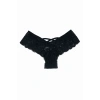 Kadın Siyah Dantelli Seksi Külot H110380