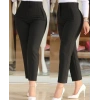 Kadın üste Oturan Paçası Bilek üzerinde Biten Krep Kumaş Kumaş Pantolon 36 (S) - 50 (5XL)