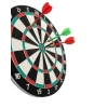 Kaliteli Ahşap 15 İnç Dart Tahtası Kolay Montajlı 4 Ok