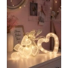 Kalp Figürlü LED Neon Dekor Işığı Romantik Ortam Aydınlatması